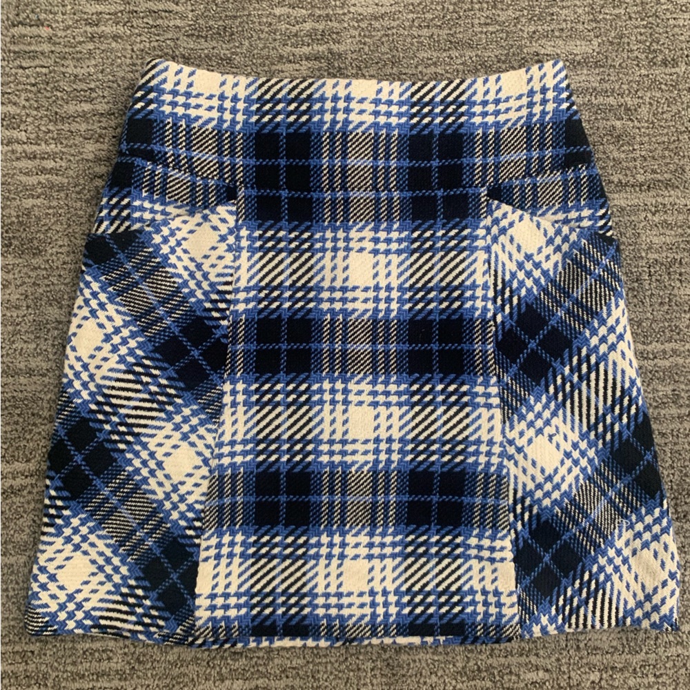 Anthropologie Maeve Tweed plaid skirt size 0
